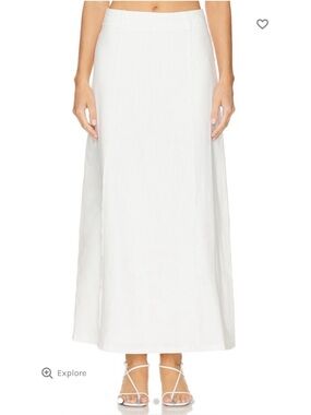 Sancia Linen Fallon Maxi Skirt - White